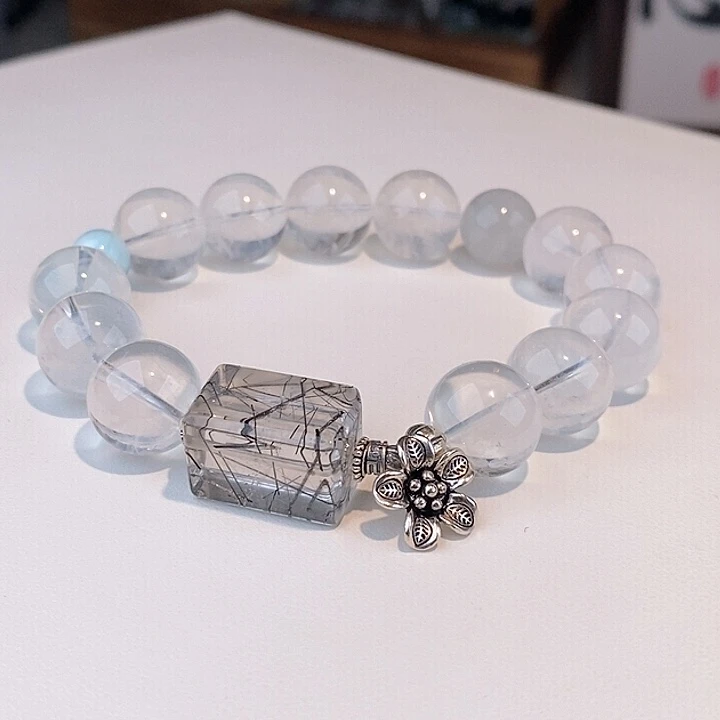 水晶手链未镶嵌蓝针卡12