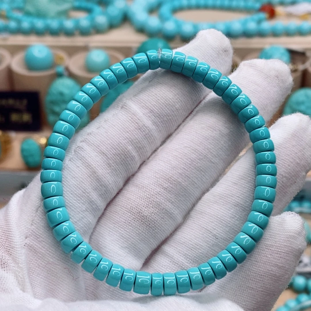 绿松石未镶嵌珠宝奇石5.2mm