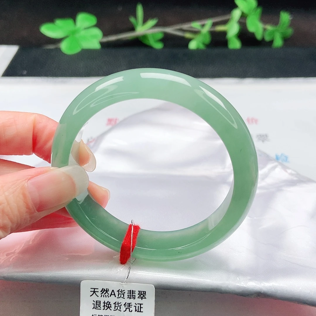 未镶嵌手镯翡翠c****颖53圈