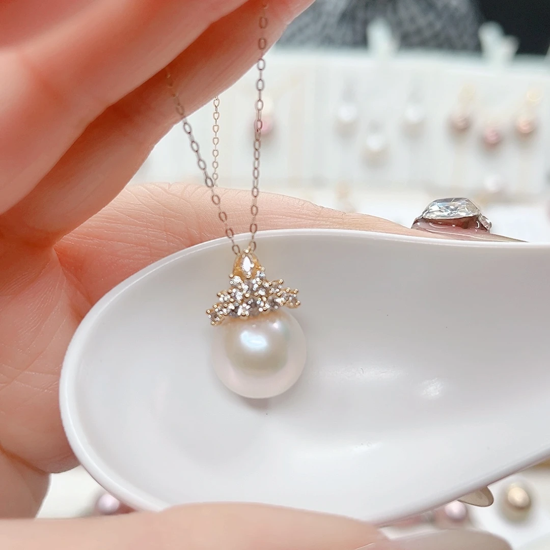 淡水珍珠吊坠(赠链)合金