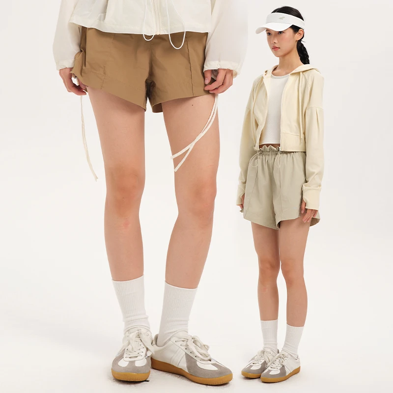 喂牌阔腿短裤短裙女夏季高腰荷叶边安全裤打底运动a字短裙