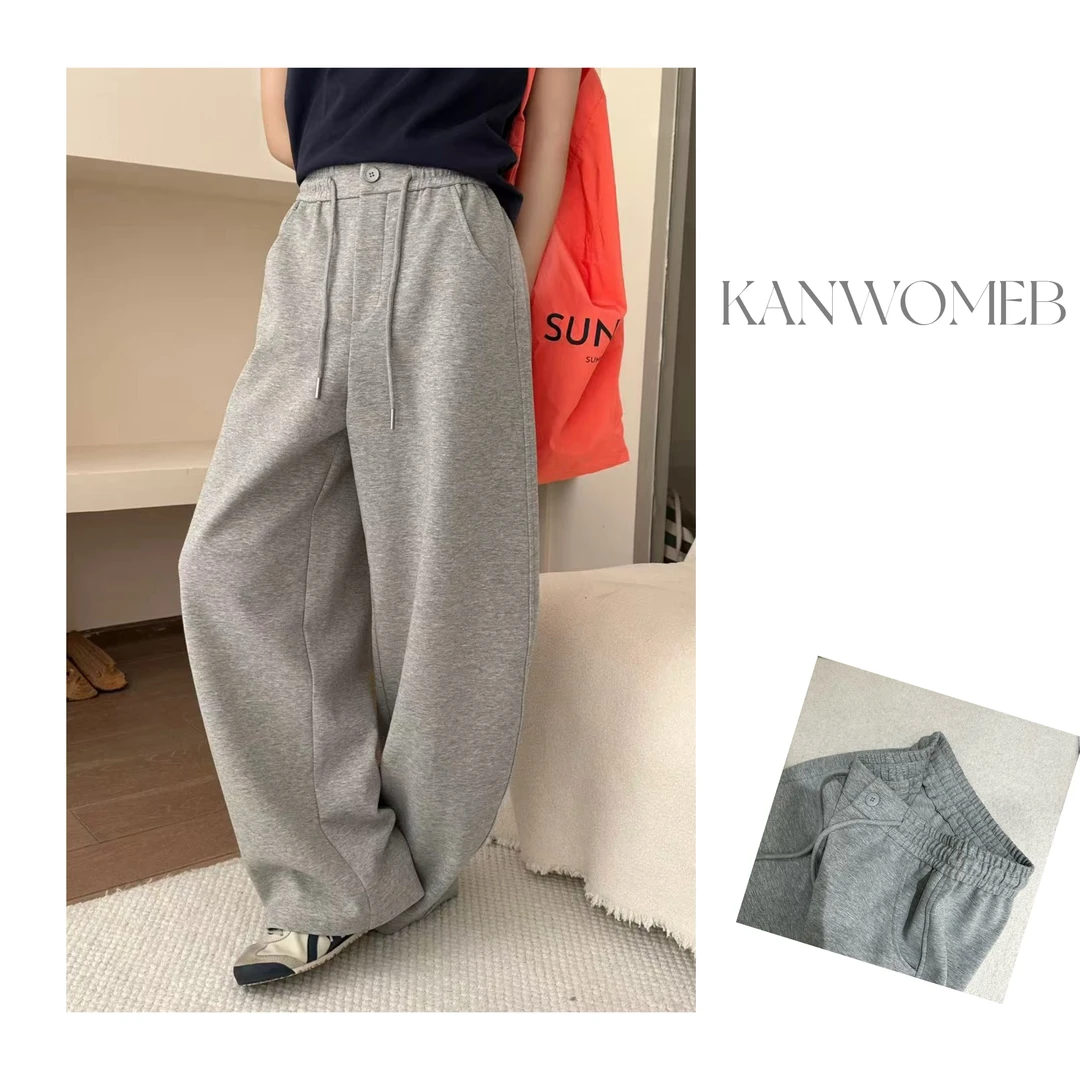 【媚儿推荐】抽绳松紧休闲裤女弯刀卫裤