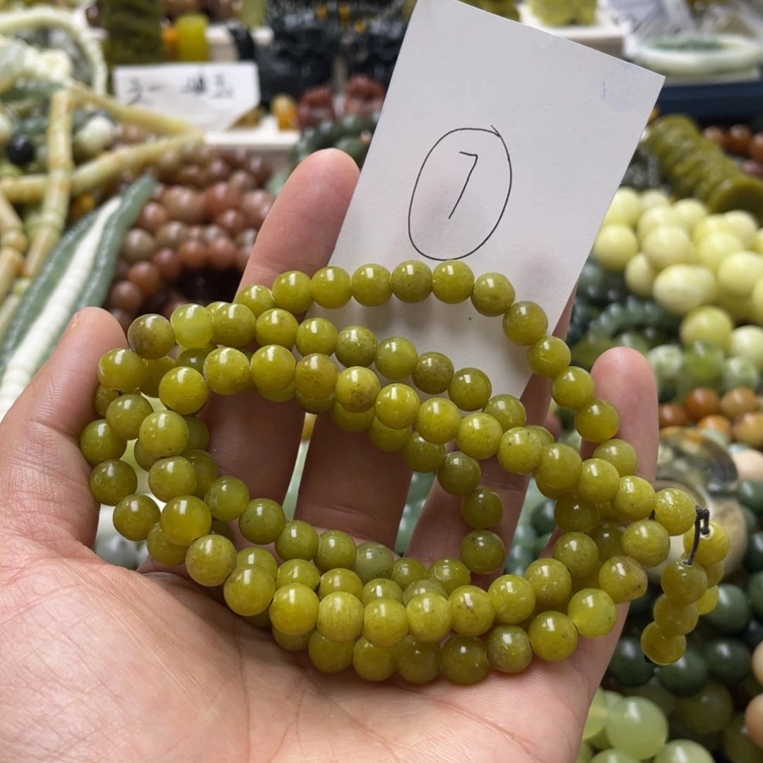 蛇纹石玉手链未镶嵌