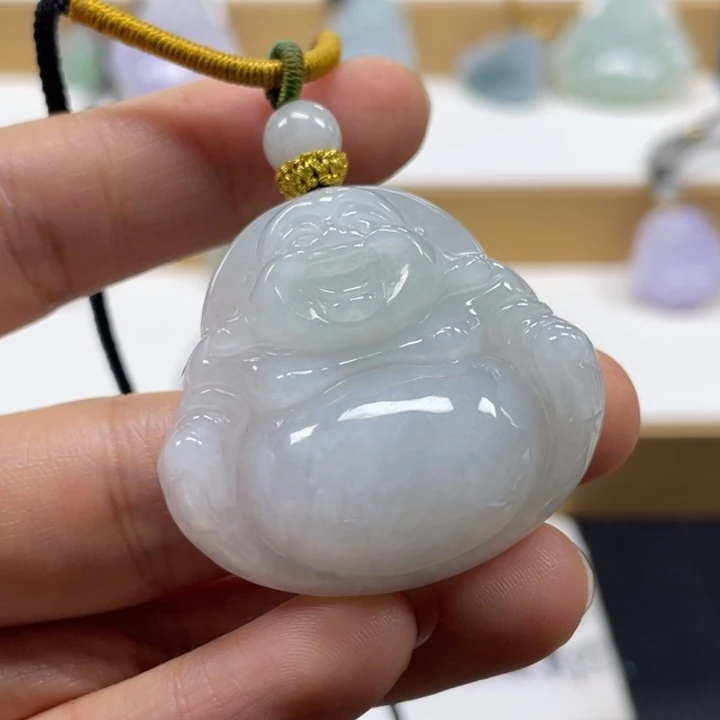 翡翠未镶嵌颈饰天然翡翠佛公31号
