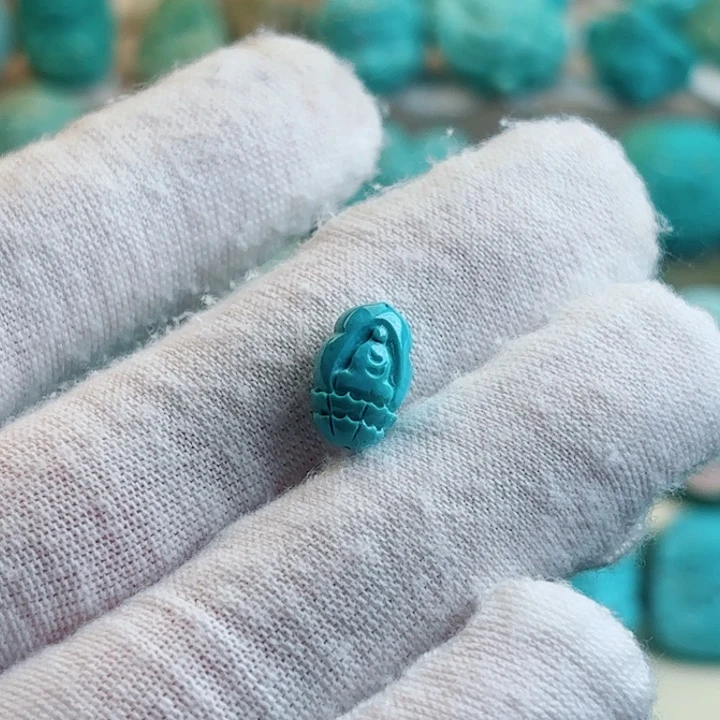 未镶嵌绿松石珠宝奇石