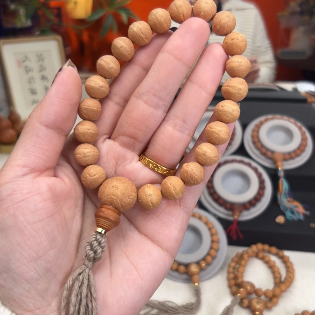 凤眼菩提吊坠奋****生11.5毫米实心籽单圈