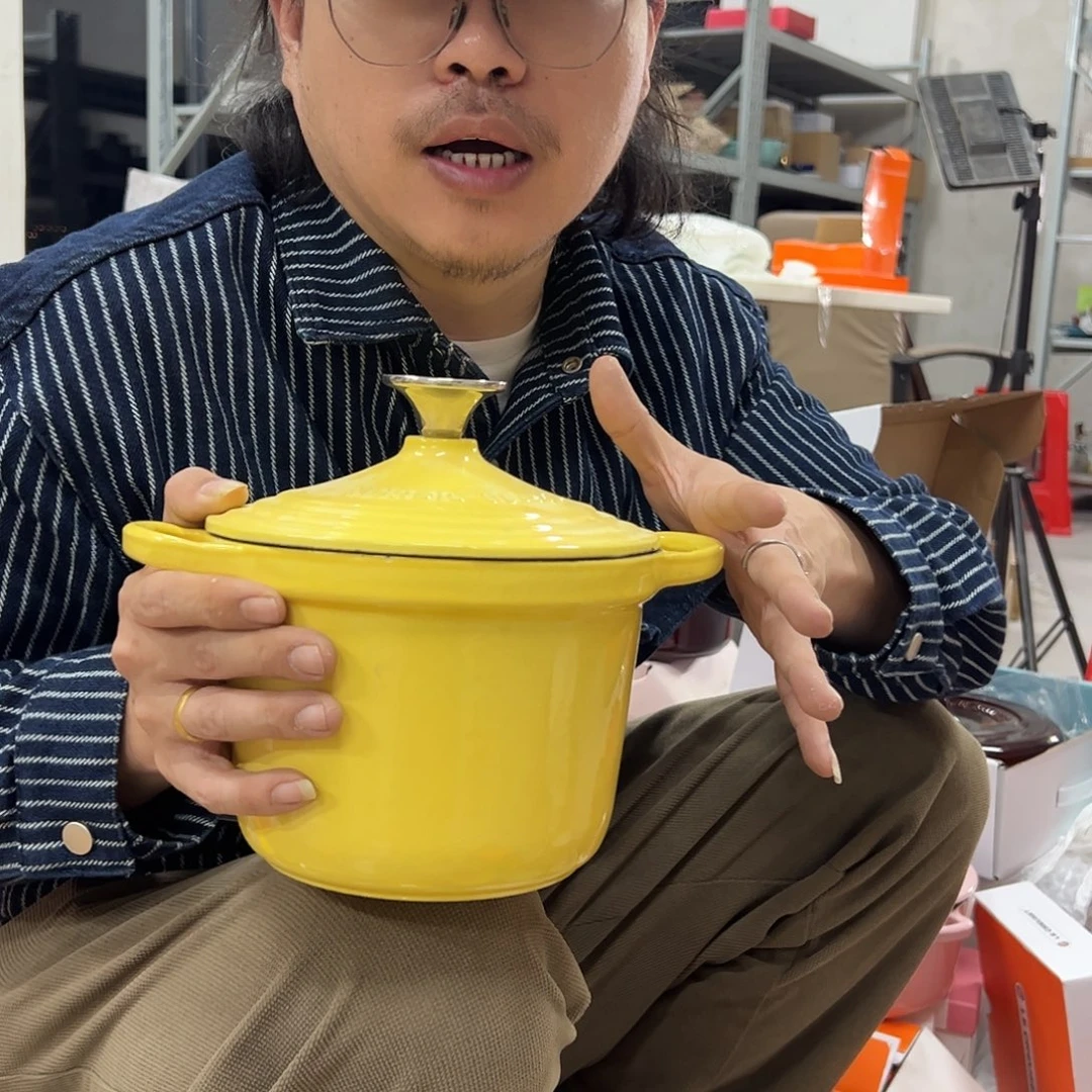 陶瓷奶酪黄18cm饭斧