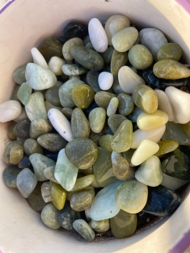 天然玉石！鱼缸石！造景石！花盆石diy