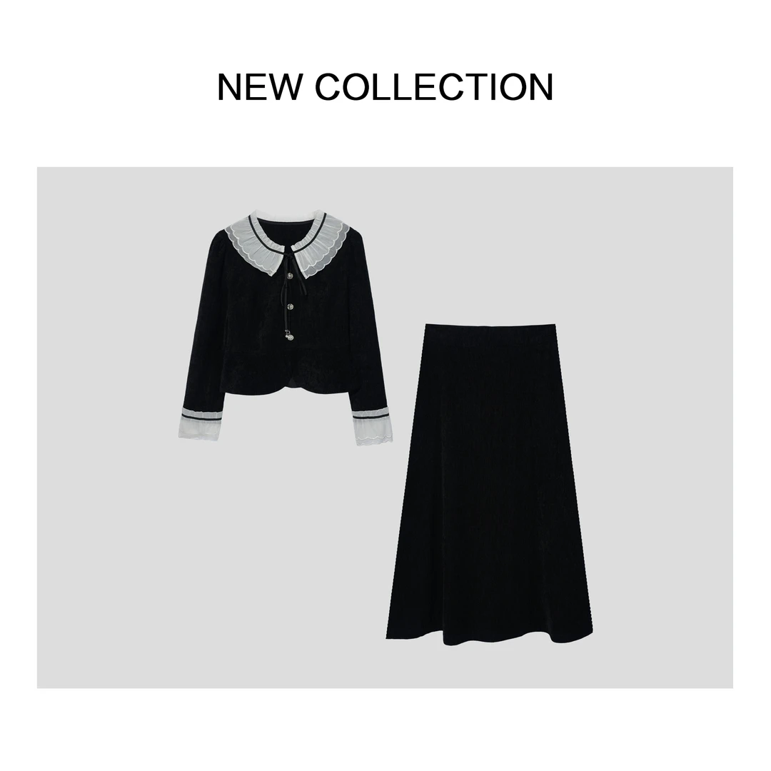 【艺菲专属】新款气质连衣裙套装 D1F58006