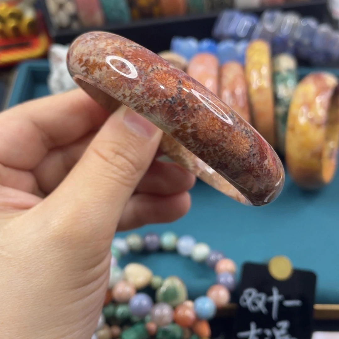 未镶嵌手镯硅化玉