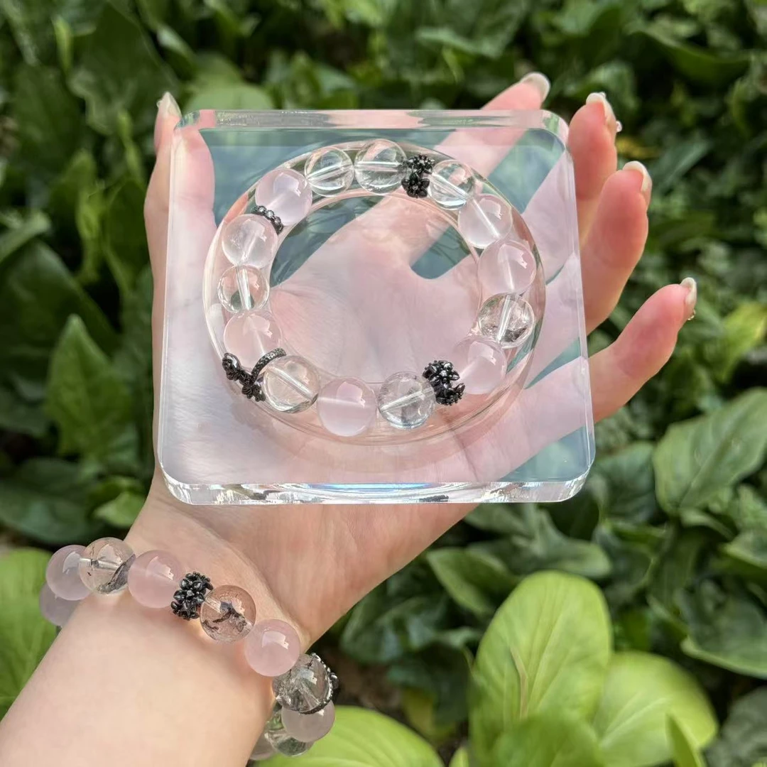 【时空涟漪】闪灵 粉晶 设计款手串