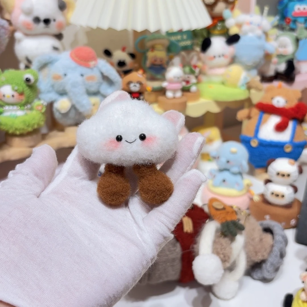 针织品做挂件的哦白色云朵