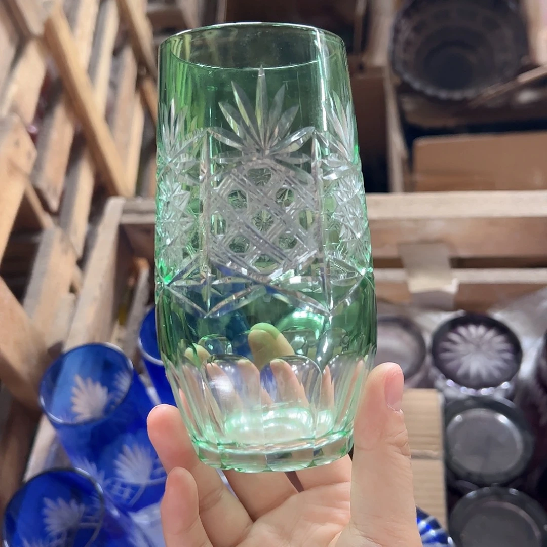 水晶玻璃高脚款微瑕一个