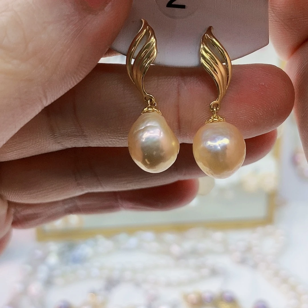 淡水珍珠耳饰未镶嵌