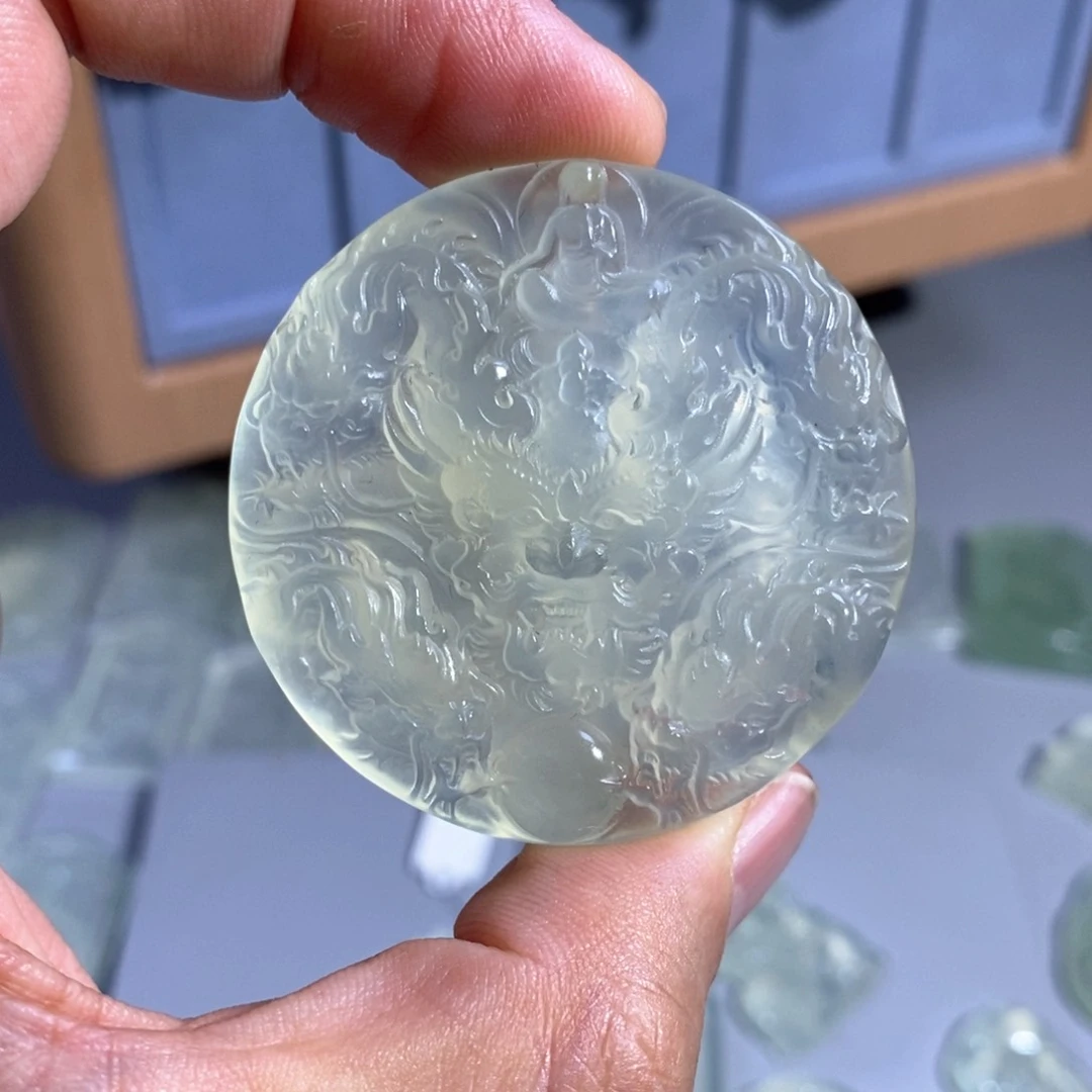未镶嵌岫玉吊坠吊坠