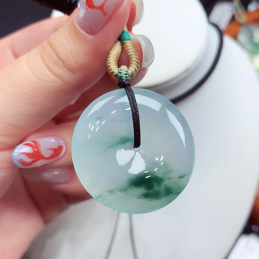 翡翠未镶嵌颈饰翡翠13，29.3/5.3