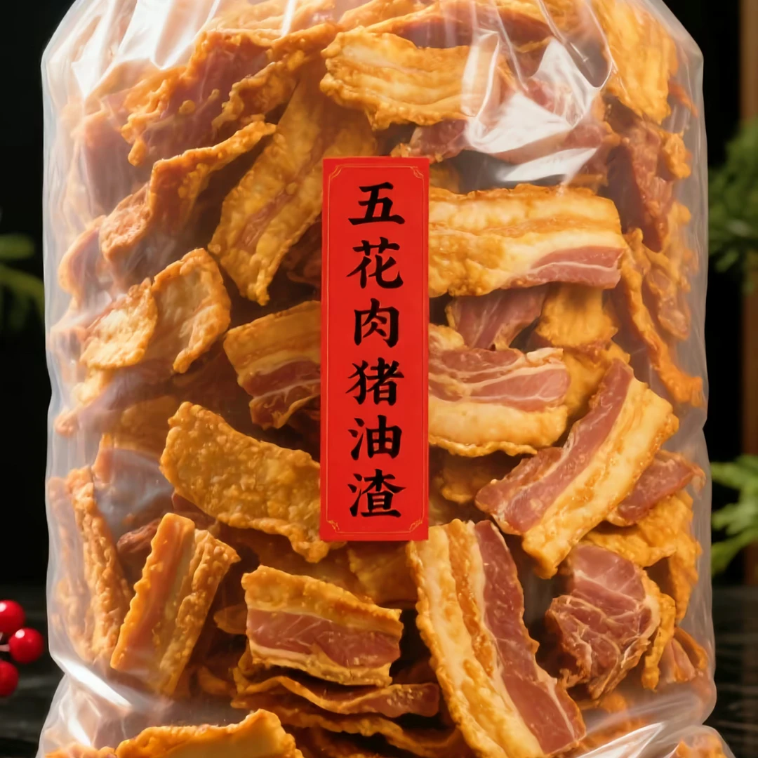 猪油渣酥脆肉脂渣零食小吃脆皮五花肉猪肉脯肉干网红休闲油炸食品