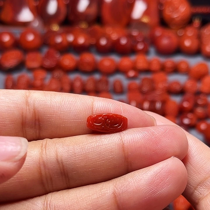 南红玛瑙未镶嵌配饰勒子6.4mm