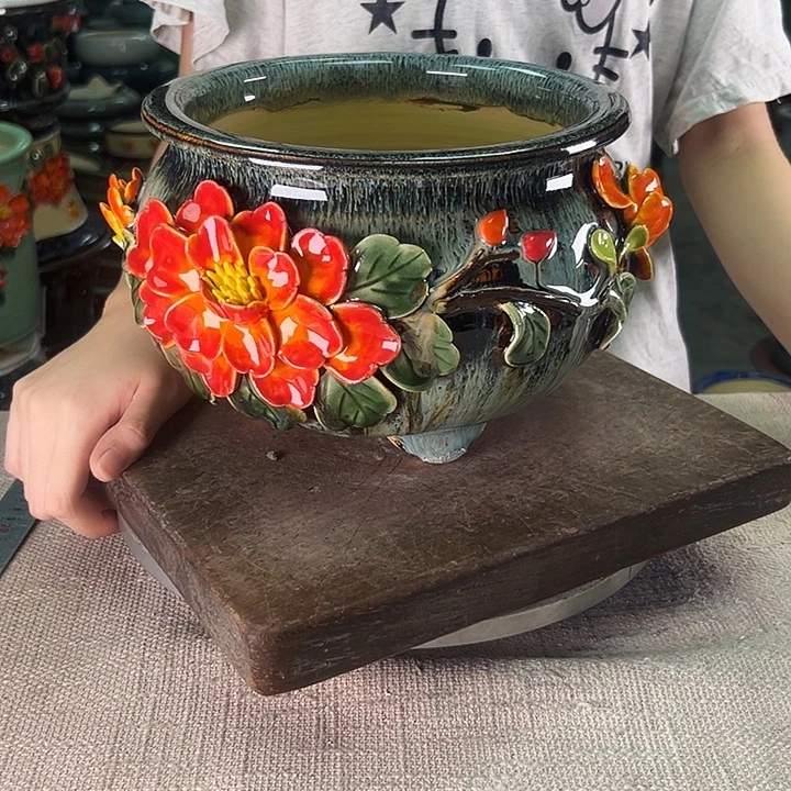 泳坤堂石湾盆陶瓷