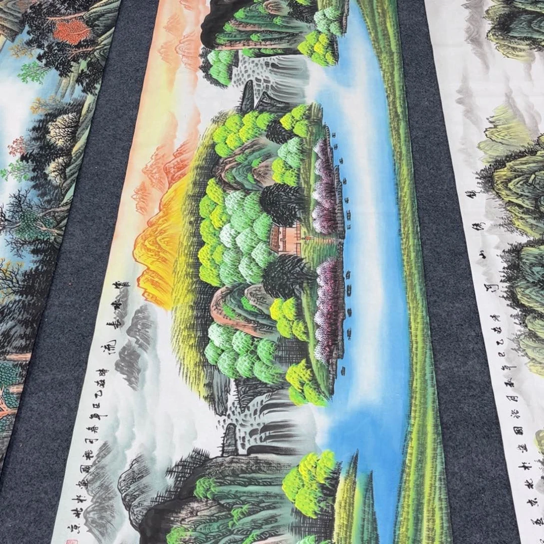 用***6国画水墨丹青画小八尺