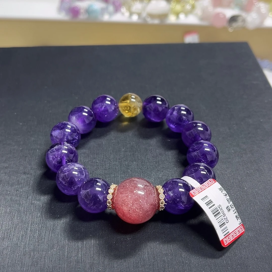 未镶嵌手链水晶紫水晶设计款手串