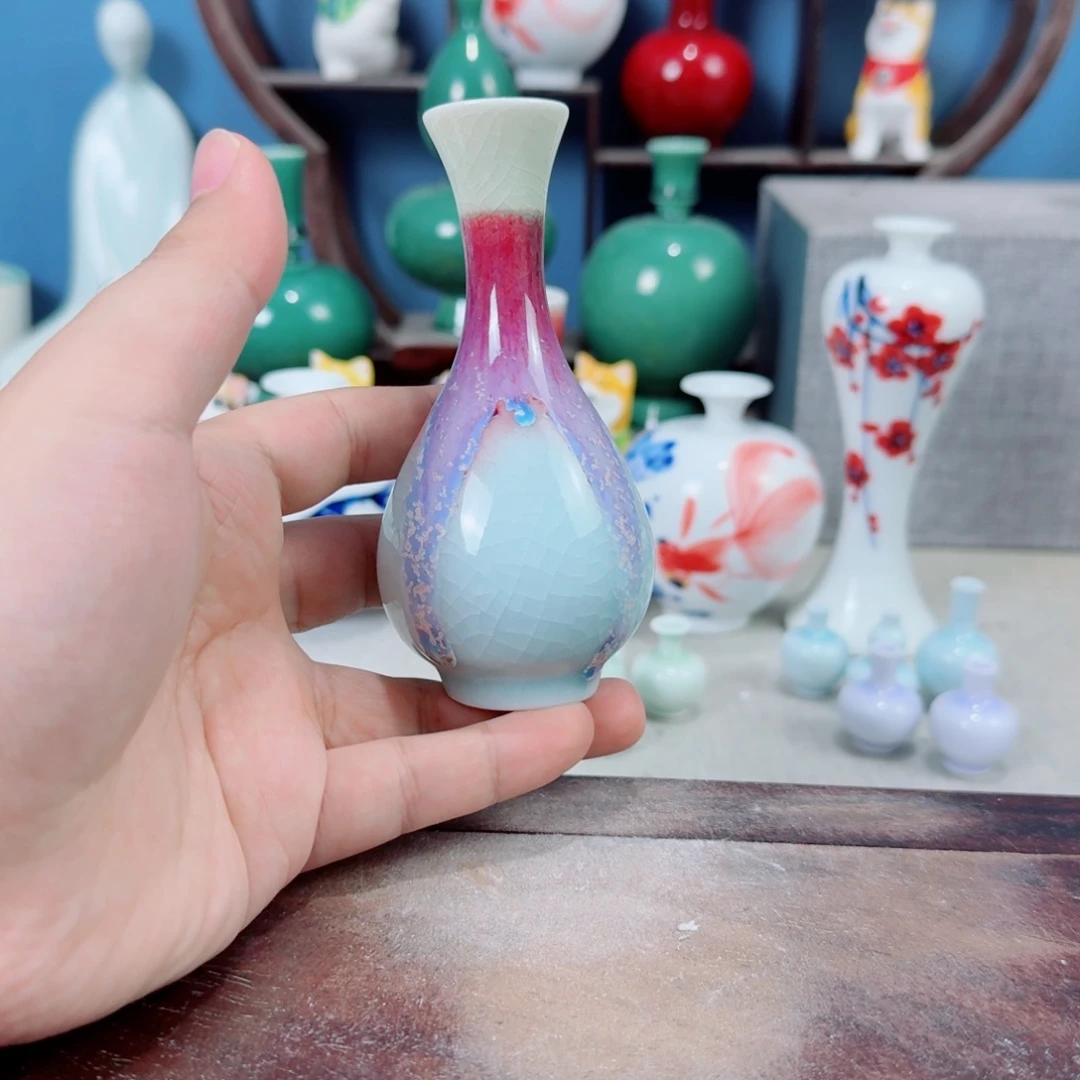 陶瓷手工小花器摆件