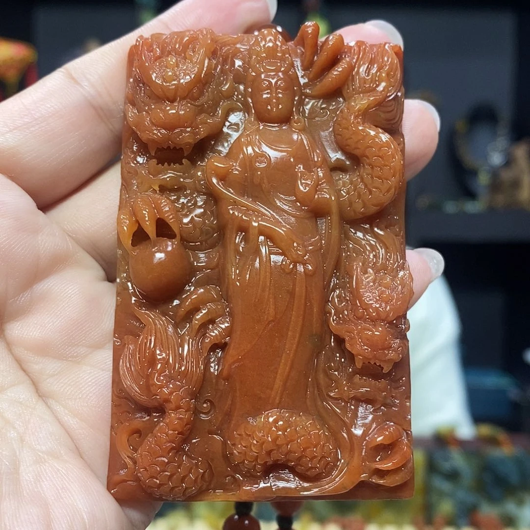 未镶嵌岫玉挂件吊坠项链