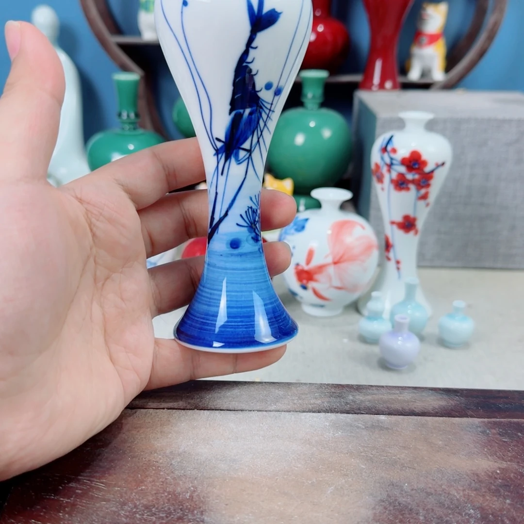 陶瓷手工小花器摆件