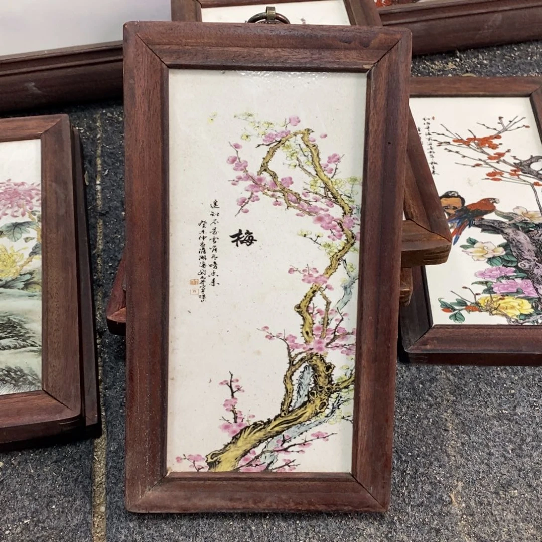 瓷30*16 景德镇瓷板画柴窑烧制