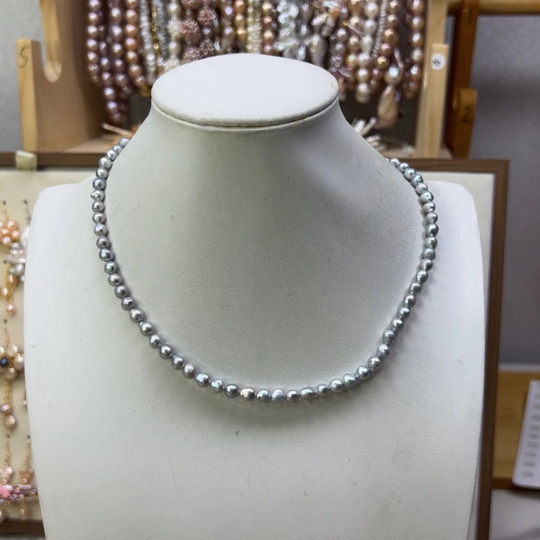 淡水珍珠手绳合金