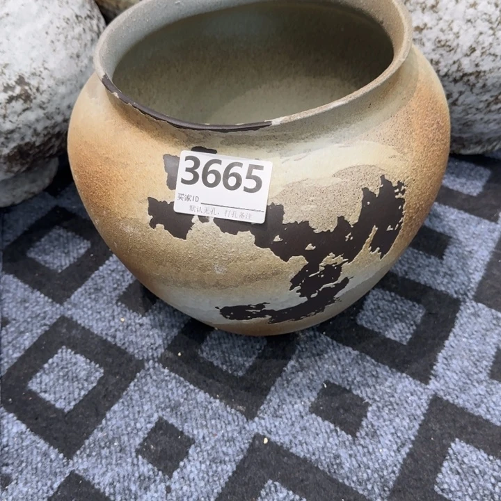 后****瓷片景德镇高温花器编码3665高25口20默认无孔