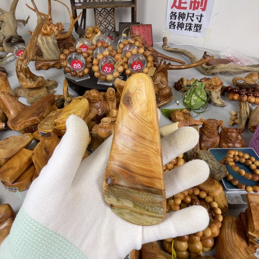 黄***怪柏木太行崖柏手把件