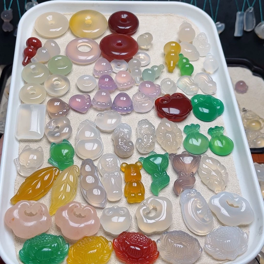 玛瑙/玉髓颈饰未镶嵌任意搭配2个包邮