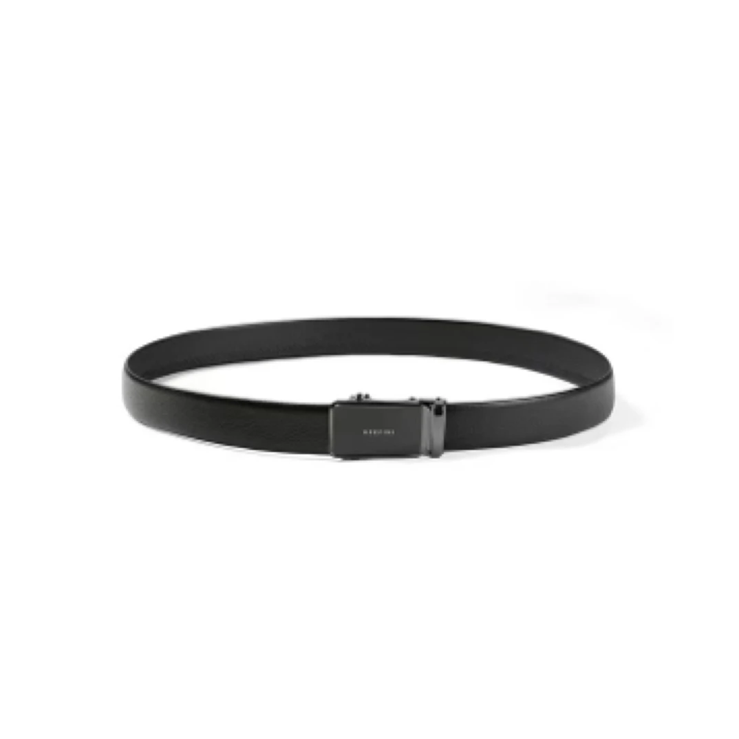 男士黑色经典简约真皮皮带商务百搭自动扣高档牛皮腰带男款时尚