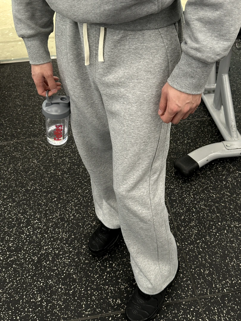 CarefreeScuba立体美式休闲直筒阔腿针织卫裤百搭裤子