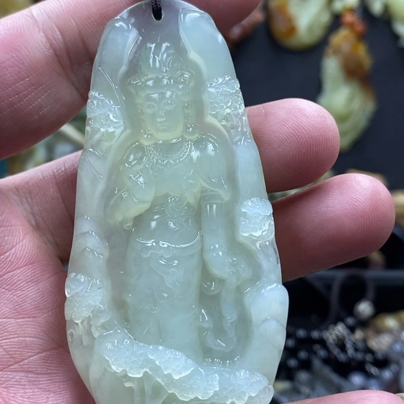 【闪购商品】蛇纹石玉吊坠未镶嵌