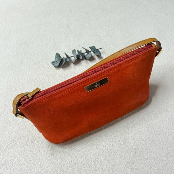90新 GUCCI/古驰 【六六中古】孤品橘色手提包te3596尺寸27*11*9