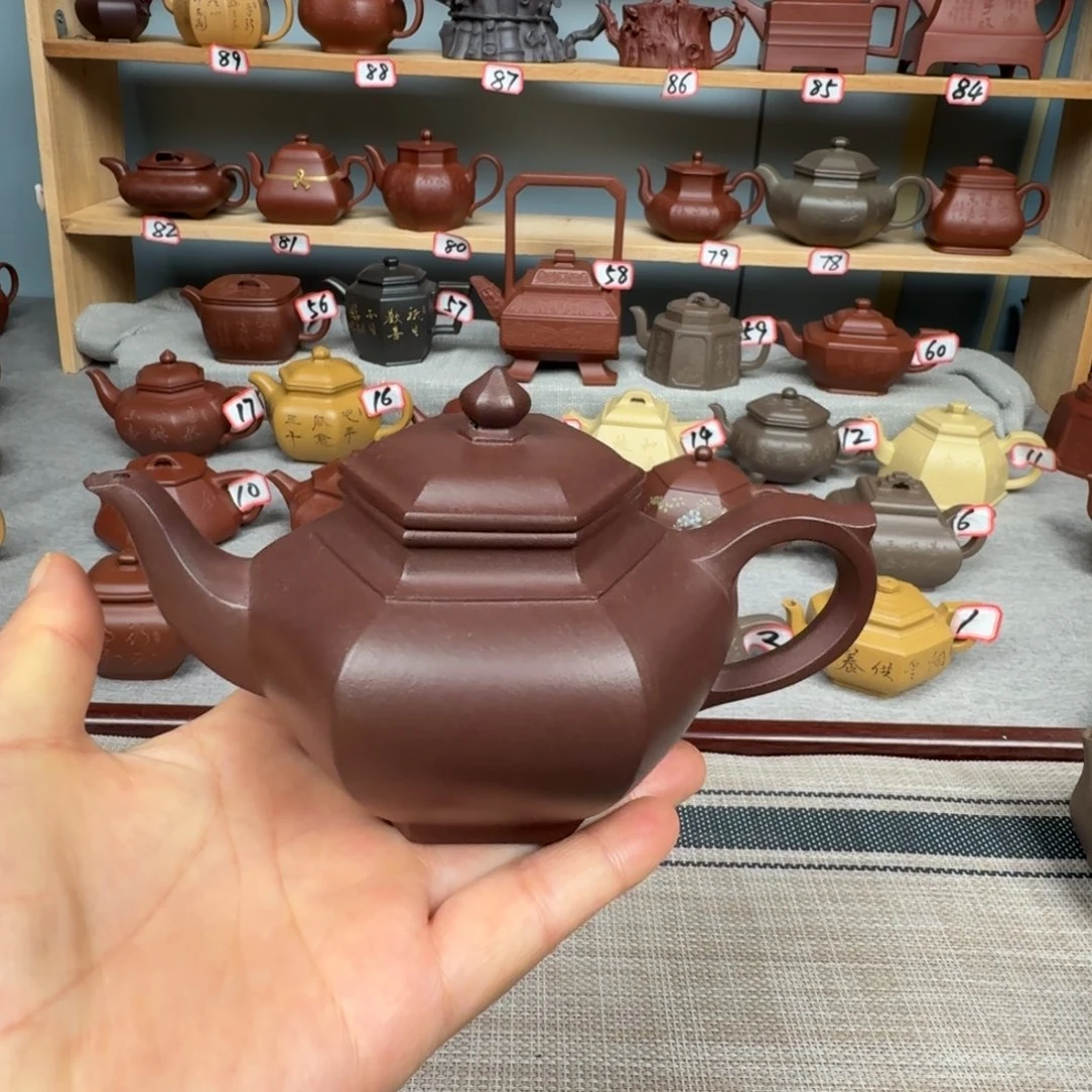紫泥茶壶半手工制作冲单的