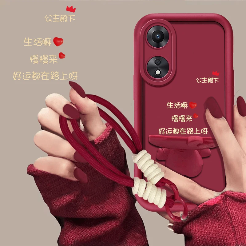 适用vivos20pro手机壳好运在路上卡通猫咪支架创意全包防摔女款