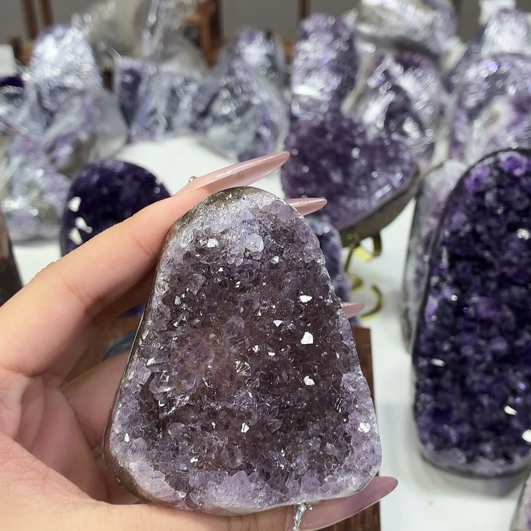 紫晶摆件未镶嵌水晶