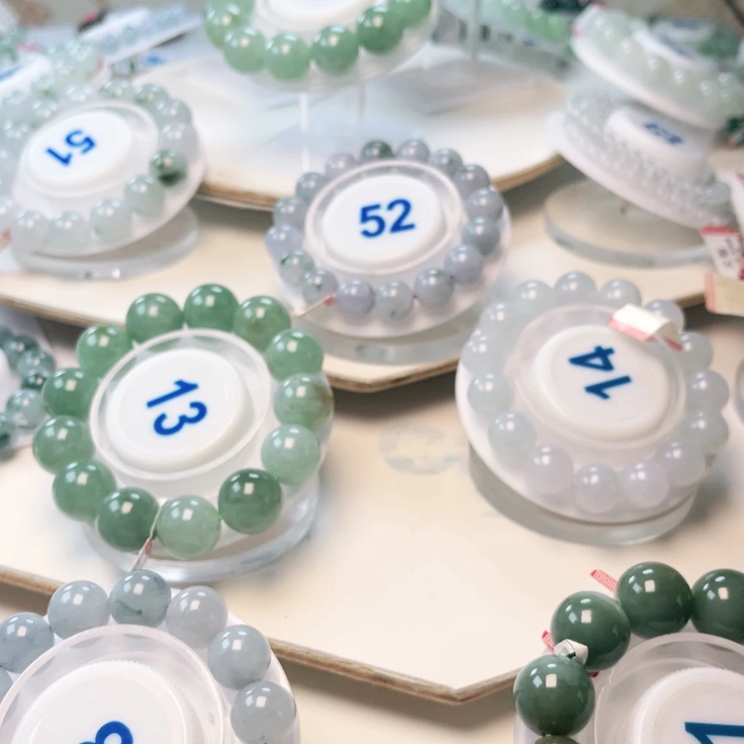 未镶嵌手链翡翠珠串