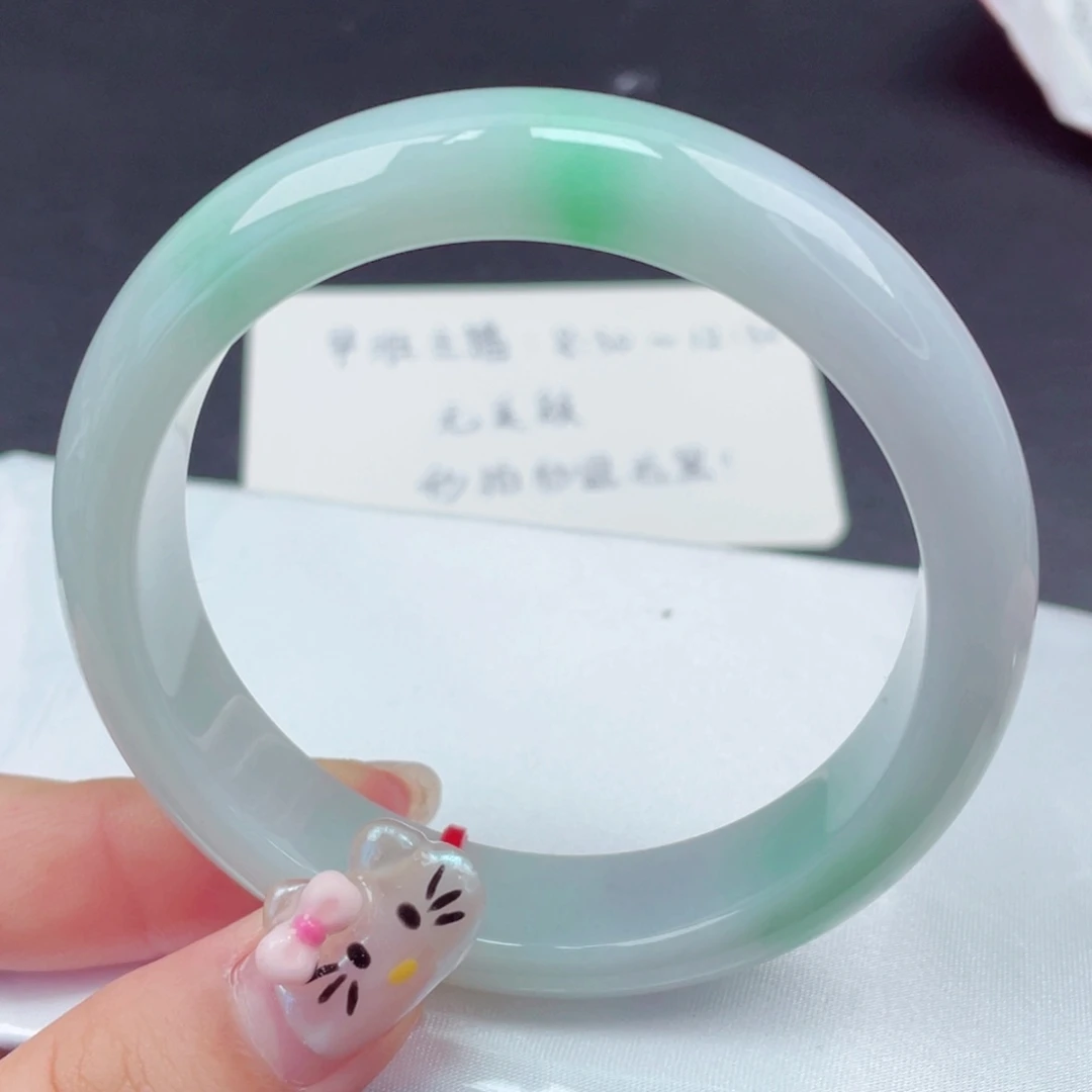 翡翠未镶嵌手镯59圈口