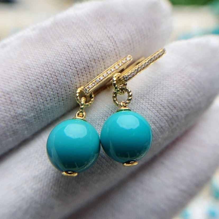 【闪购商品】绿松石珠宝奇石18K金镶嵌