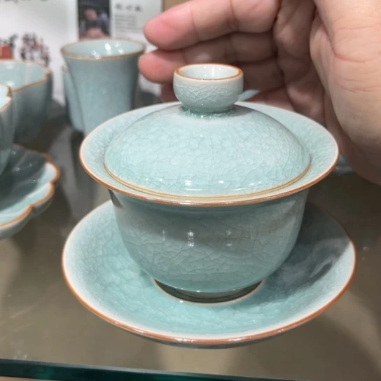瓷片陶瓷茶具汝瓷茶具