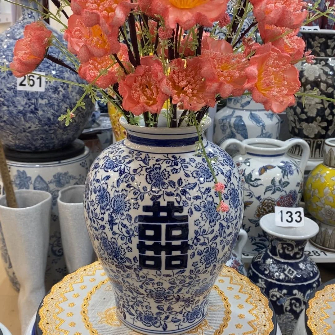 【闪购商品】摆件青花瓷手绘花瓶。。。