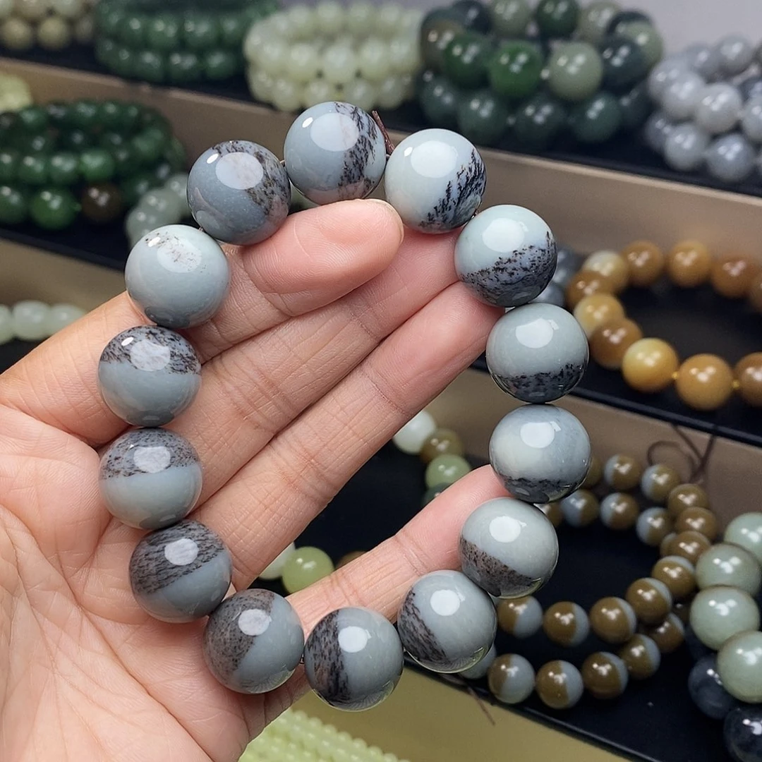 和田玉未镶嵌手链卡16