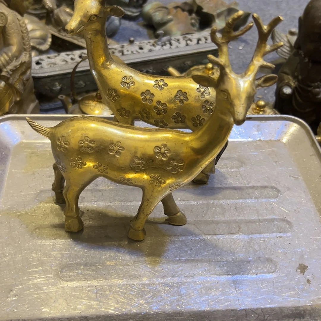 黄铜摆件，文档摆件工艺品张*良