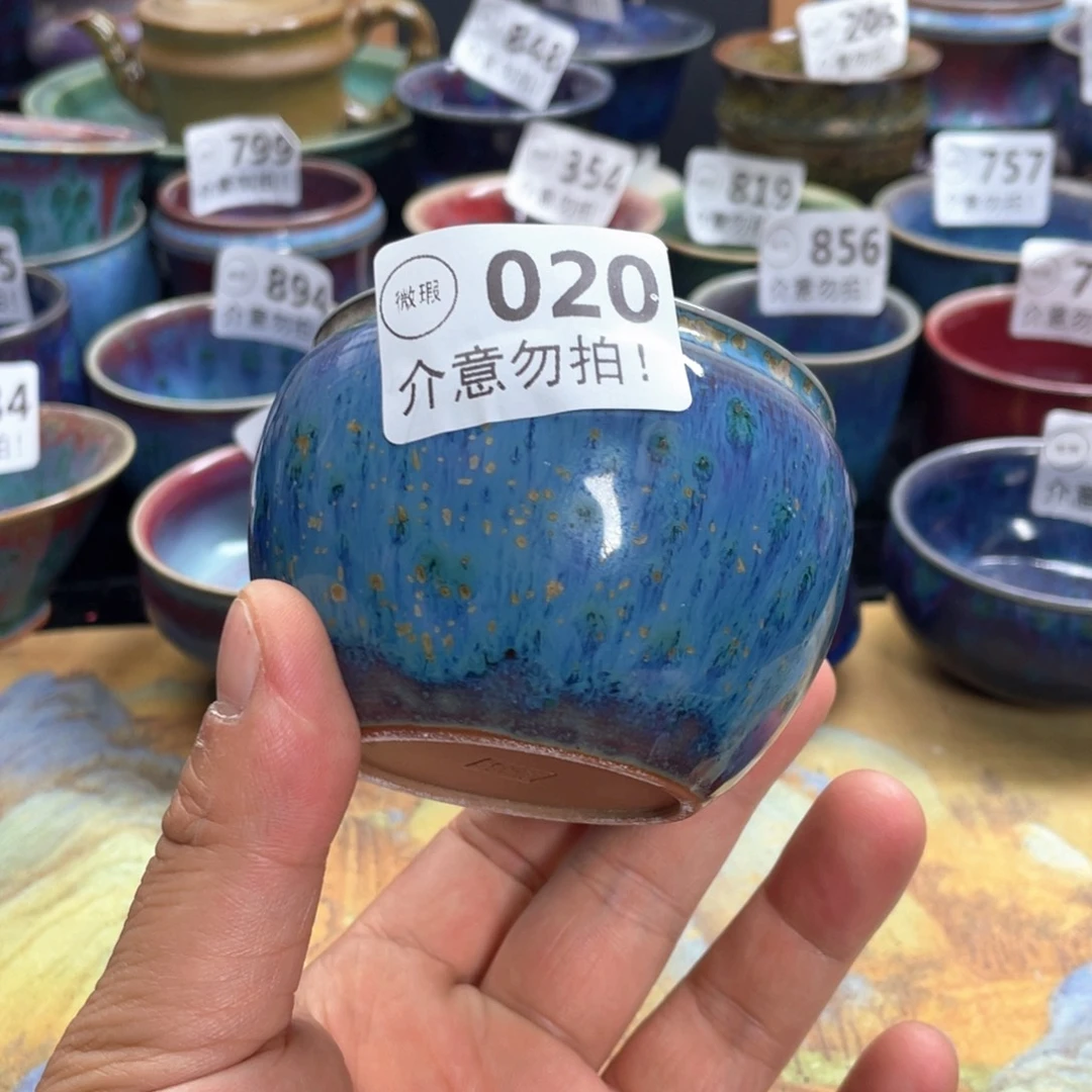 兵***者摆件神后钧瓷原矿釉高端推荐微瑕微微瑕