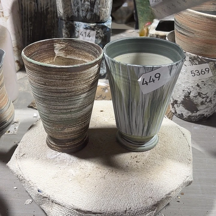 摆件陶449，瑕疵处理有孔