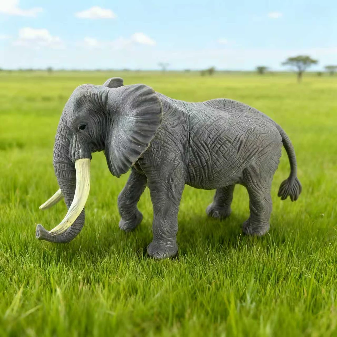 网红大象仿真动物模型玩具野生非洲大象玩偶早教认知教具摆件礼物